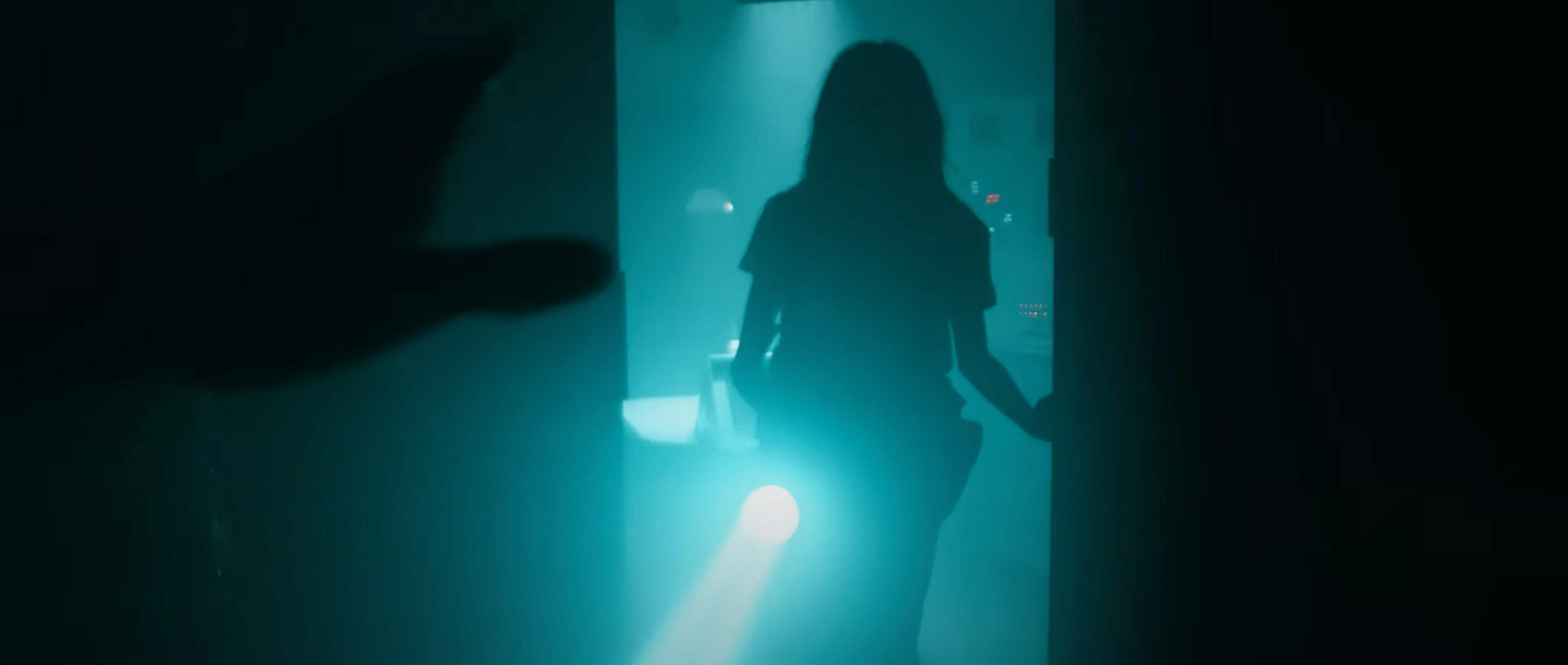 Scene from the trailer of an escape room called Aliens in Bilbao, Spain, showing part of the immersive set design